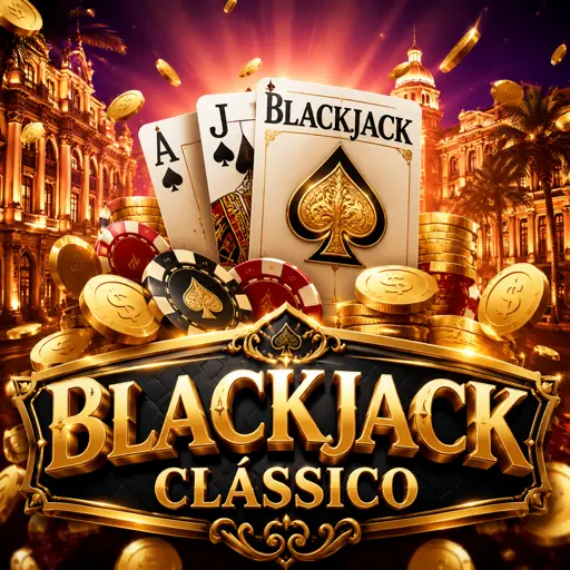 Mão de cartas de blackjack sobre a mesa de cassino